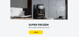 "SUPER PRIJZEN De'Longhi koffiemachines"